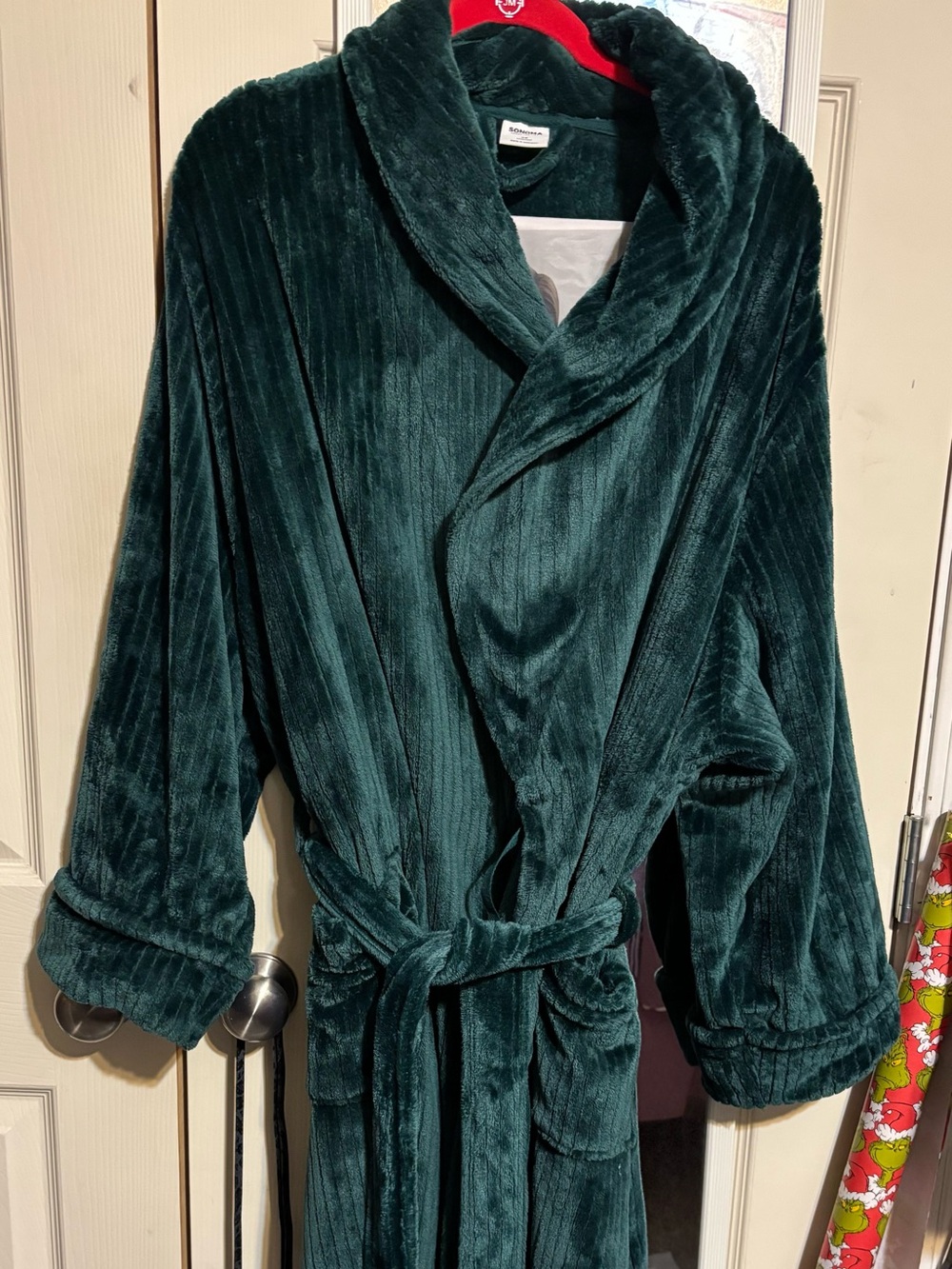 Sonoma plus Deep Green Plush Wrap Coat size 3Xl